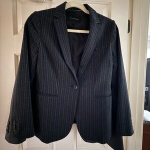 Black Pinstripe Banana Republic Women's Blazer
